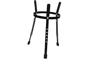 Vaveren Seated Barrel Stand African Djembe Stand Non Slip Iron Drum Bracket Height Adjust Base Portable Conga Stand Drum Stan