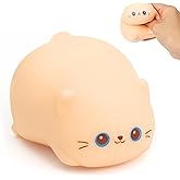 Cat Squishies Stress Balls, Cute Cat Squishy Toys for Kids Adults, Animal Fidget Toys for Anxiety Relief, Stretchy Dough Squishy Sensory Toy, Soft Squeeze Ball, Classroom Prizes Party Favors