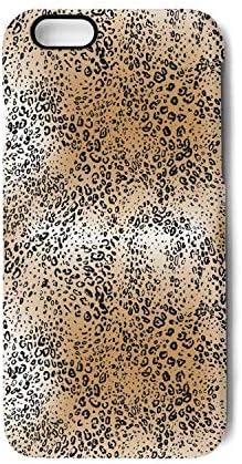 Phonerebey iPhone 7 Plus/8 Plus Case,Brown Leopard Print Anti-Scratch Shockproof Slim Cover Case Compatible with Apple iPhone 7 Plus/8 Plus Case,TPU Back Cover Case