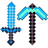 Pickaxe and Sword Toys,Foam Sword for Game Role-Play,Weapons,Halloween Christmas and Parties,Gift for Video Game Fans