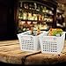 Fiazony 6-Pack White Plastic Storage Basket, Office Storage Baskets