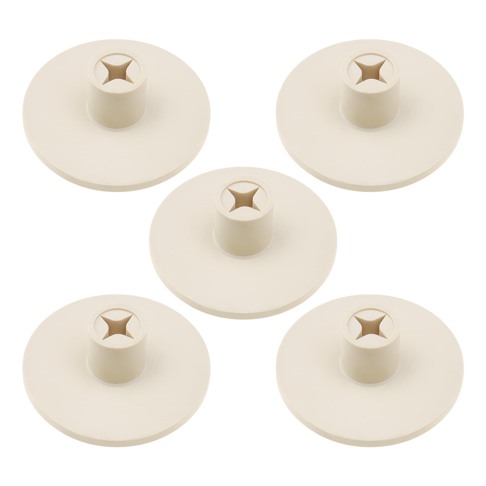 Create idea 5pcs Golf Rubber Pad Holders Golf Ball Rubber Tees 56x21mm for Outdoor Golf Courses Indoor Batting Mats Off White Golf Training Aids