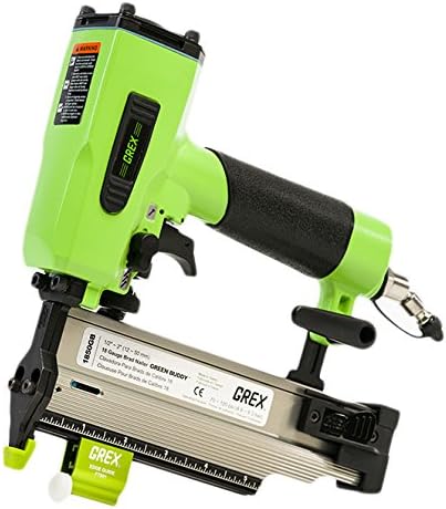 Grex Power Tools 1850GB with Edge Guide FT180.1 Green Buddy 18-Gauge 2" Length Brad Nailer