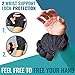 Fitness Gloves for Weightlifting, CrossFit – Black Workout Gloves with Wrist Support & Full Palm Protection for Men &Women – Hand Protection for Lifting, Workouts, & Cross Training (Black, Medium)