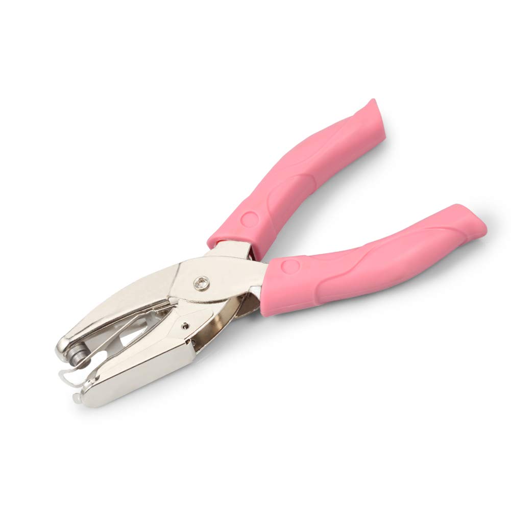 LEONTOOL Metal Paper Hole Punch 6-Inch Single Handheld Circle Shaped 1/4" Hole Paper Puncher Office Paper Punch Hand Tool for Binder Ticket DIY Craft Tags Scrapbook Greeting Cards