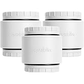 Aquabliss SFC500 Daily Essential+ Filter Cartridge (3-Pack) | Heavy-duty shower filter cartridge, coconut shell carbon, reduces chlorine and sediment, SFC500