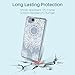 LK Case for Google Pixel 2, [Shock Absorbing] White Henna Mandala Floral Lace Clear Design Printed Air Hybrid with TPU Bumper Protective Case Cover for Google Pixel 2
