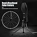 Excelvan Professional USB Condenser Microphone Flexible Desktop Gaming Microphone Q5 with Tripod Stand, Great for Recording, Singing, Garageband, PC, Laptop,Spacecraft Design, Black