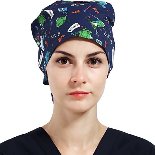 ANNO Long Hair Women Work Hat Nurse/Nursing Cap Adjustable Size