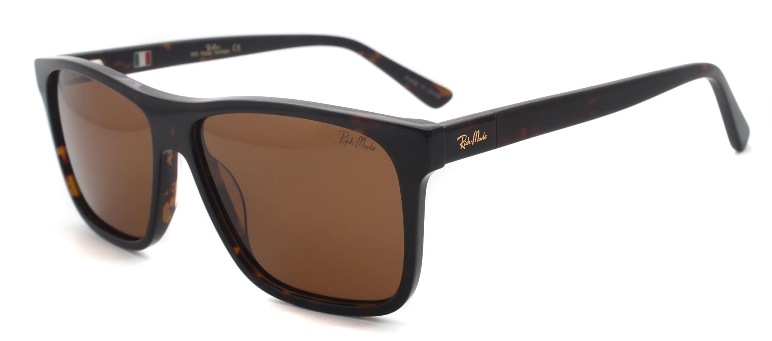 Retro Polarized Sunglasses for Men Women Driving UV400 Protection Fishing Sun Glasses Cycling Golf Havana Sunglasses Classic Square Frame