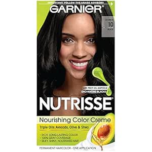 Amazon Com Garnier Nutrisse Nourishing Color Creme Black 10 1