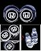 Bearfire Car Logo LED Cup Pad led cup coaster USB Charging Mat Luminescent Cup Pad LED Mat Interior Atmosphere Lamp Decoration Light (Honda)