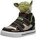 Skechers Kids Star Wars Yoda Plush Double Strap Sneaker (Toddler),Chocolate/Taupe,7 M US Toddler