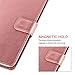 Samsung Galaxy S10 Wallet Case, [Wrist Strap] Luxury PU Leather Wallet Flip Full Body Protective Case Cover with [Card Slots] and Kickstand for Samsung Galaxy S10-Rose Gold