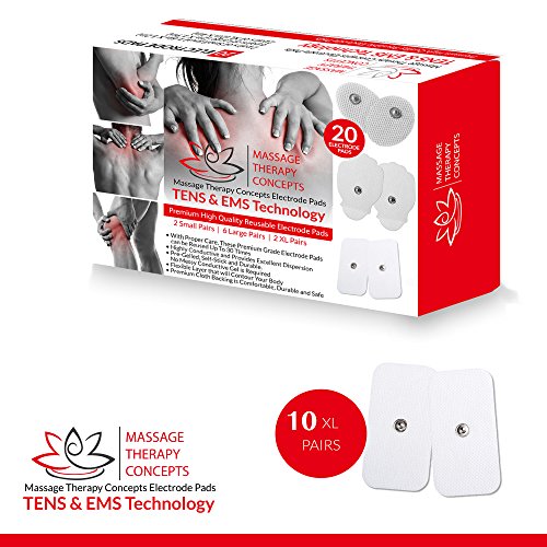 TENS Unit Electrodes Snap Electrode Pads for TENS Massage EMS Self