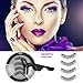 Double Magnetic False Eyelashes, CBoner 3D Fiber Magnetic Eyelashes Lengthened - Reusable, Professional Permanent Natural Eyelashes -(2 Pairs /4 eyelashe