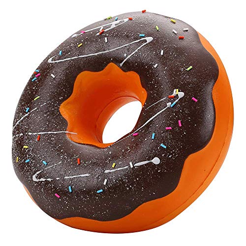Ganjiang Giant Squishy Toys Jumbo Soft Slow Rising Collection Gift Stress Reliever (Chocolate Donut)