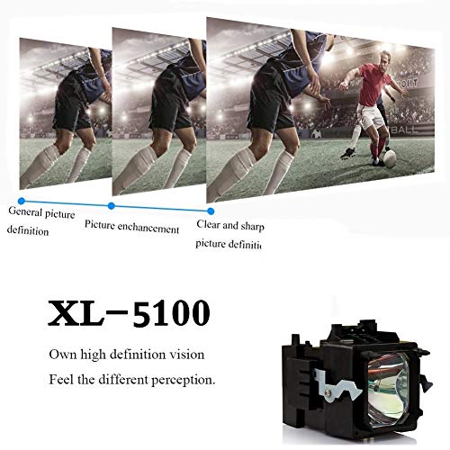 Ahlights XL-5100 Replacement Lamp with Housing for TVs KDS-R50XBR1 KDS-R60XBR1
