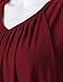 Tee Shirts, Messic Womens V Neck Solid Color Summer Clothes Double-Layer Front Wine,XX-Large