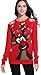 Women's Christmas Sweater Cute Reindeer Snowflakes Knitted Pullover Ugly Party Costume Outfit (Small, Lighting)