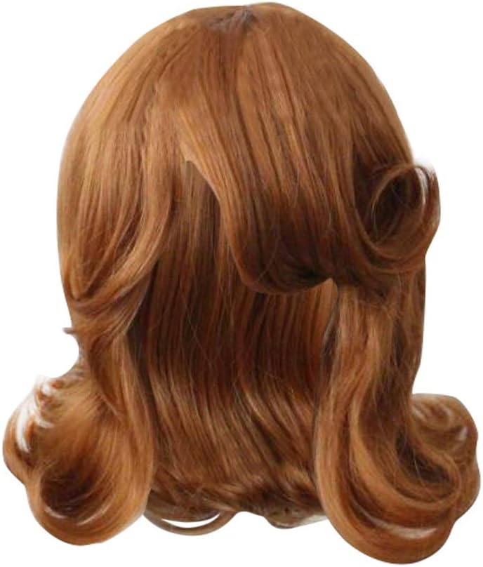 COSKING Princess Sofia Cosplay Wigs, Women Halloween Short Curly Gold Costume Hair Wig