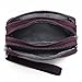 Three Layer Zipper Purse Waterproof Nylon Wallet Handbag Cell Phone Pouch Coin Purse (Deep blue)
