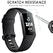 QIBOX Screen Protector Compatible with Fitbit Charge 3, Full Coverage Waterproof Screen Protector Film Cover Saver Compatible with Fitbit Charge 3 Wristband Smart Fitness Watch Tracker [12 Packs]