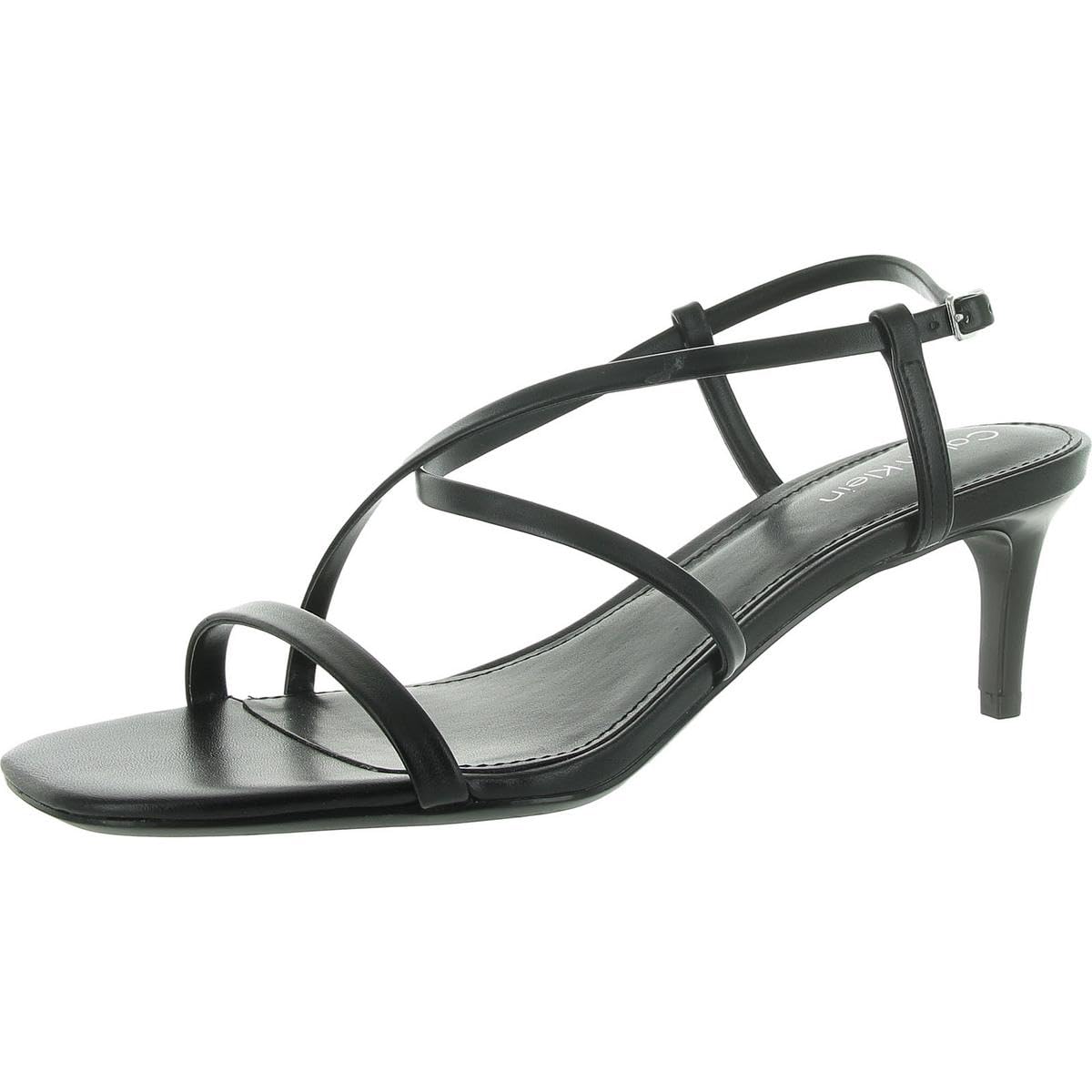 Photo 1 of ***SCRATCHES ON BACK OF HEELS*** Calvin Klein Women's Ishaya Heeled Sandal, Black 001, 6.5