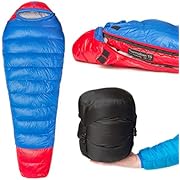 Paria Outdoor Products Thermodown 15 Degree Down Mummy Sleeping Bag - Ultralight Cold Weather, 3 Season Bag - Perfect for Backcountry Camping and Backpacking (Long)