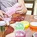 25 pc Slime Kit for DIY Crystal Clear Slime | 18 Colors Slime, 6 Pack Foam Beads, 4 Fruit and 3 Ice Cream Containers | Slime Supplies and Glitter Accessories for Boys and Girls