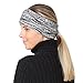 TrailHeads Women's Space Dye Knit Ponytail Headband - black & white