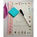 officematters Cute Magnetic Chalkboard Whiteboard Dry Erasers Cleaner. Pack of 24 (24Pcs - Green)