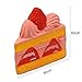 Bhbuy Jumbo Colorful Sandwich Strawberry Cake Release Stress Squeezing Toys Slow Rising Toy Random Color 6x6 Inch