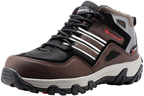 MODYF Men's Steel Toe Work Safety Shoes Outdoor Hiking Boots