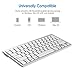JETech 2156- Universal Bluetooth Wireless Keyboard, Portable, White