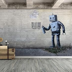 Wall Mural Street Art Graffiti Removable Wallpaper Wall Sticker for Bedroom Living Room - 66x96 inches