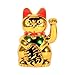 Zerodis Lucky Cat Waving Arm, Large Gold Cute Cat with Waving Hand Paw Up for Welcoming Fortune Luck Wealth Prosperity Feng Shui in Home Display Car Decoration