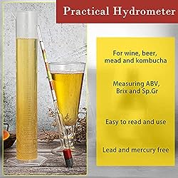 4 Pieces Scale Hydrometer and Test Jar Combo