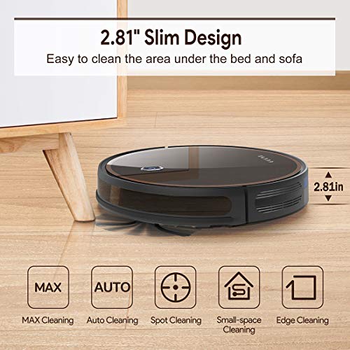 GOOVI Robot Vacuum, 2000Pa Robotic Vacuum Cleaner (Slim) Max Suction