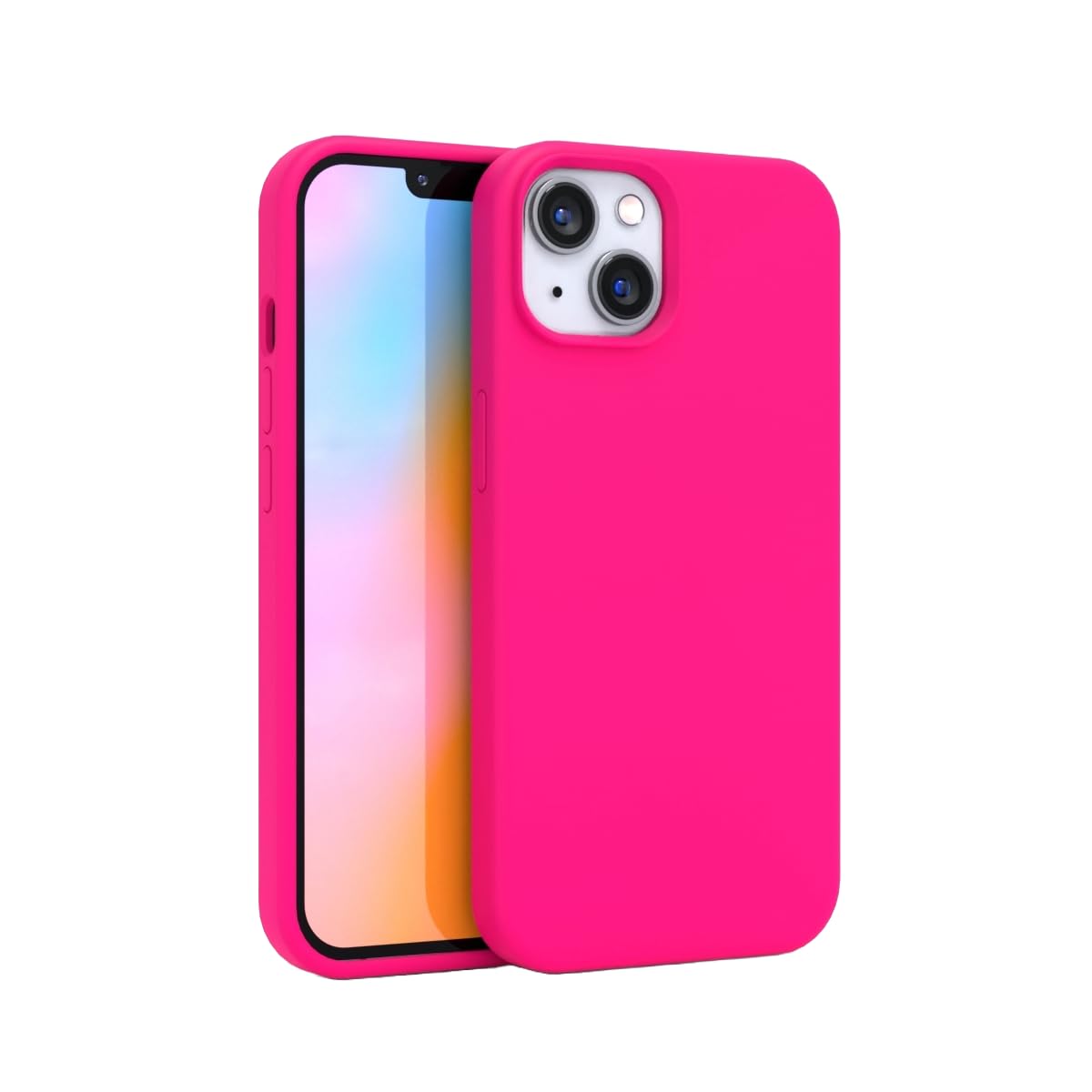 FELONY CASE - iPhone 15 Case - Neon Pink Silicone Phone Cover | Liquid Silicone with Anti-Scratch Microfiber Lining, 360° Shockproof Protective Case for Apple iPhone 15 — image 1