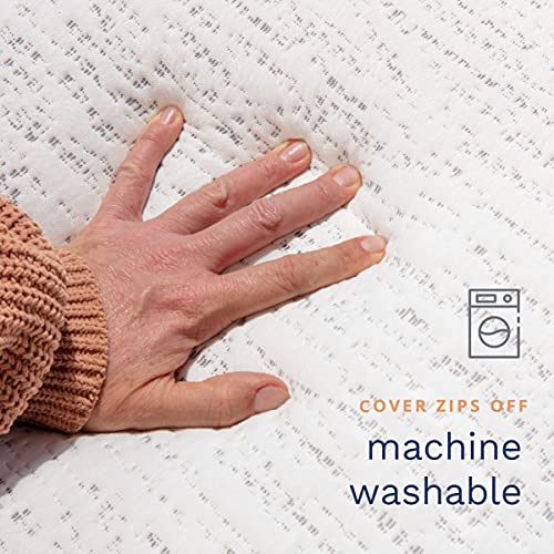 ViscoSoft 3 Inch Charcoal Memory Foam Mattress Topper Short Queen