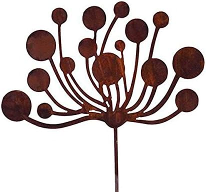 Wunderschoner Hochwertiger Gartenstecker Rost Blume Blumenstecker Grosse Auswahl Edelrost Dekoblume Metall Gartendeko Moderne Blute O 30cm Amazon De Garten