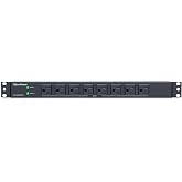 CyberPower PDU30BT8F8R Basic PDU | 100 &ndash; 125V/30A (Derated to 24A), 16 Outlets, 12 Foot Power Cord, 1U Rackmount