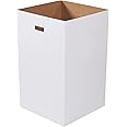 AVIDITI Cardboard Trash Cans and Recycling Bins, 40 Gallon 18"L x 18"W x 30"H (10-Pack) Reusable or Disposable Pop Up Garbage Boxes for Parties, Outdoor Events, Heavy Duty, Plain