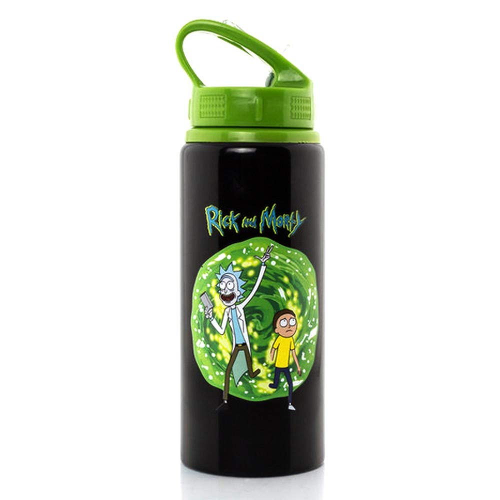 GB eye DBA0011 LTD, Rick and Morty, Portal, Aluminium Drink Bottle, Multi-Colour, 7.2 x 7.2 x 21.7 cm