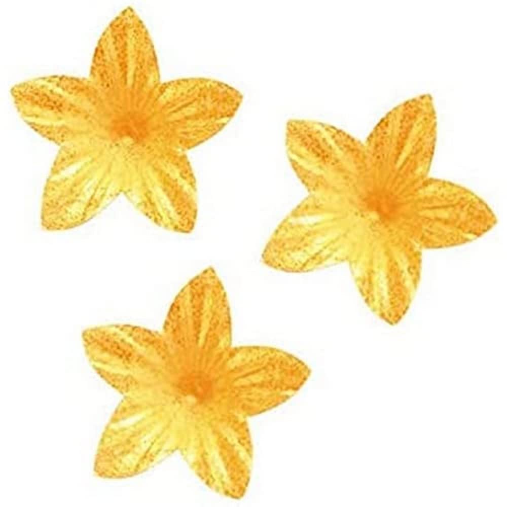 dekora – 400 Mini Edible Wafer Flowers 2 cm, Sugar-Free, Gluten-Free, Lactose-Free, Cake Decorations for Cupcakes, Birthdays, Weddings, Baby Showers & Gender Reveals