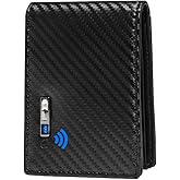 1Pc Smart Wallet for Men, GPS Tracker Card Finder, Slim Card Holder, Valentines Day Gift for Boyfriend