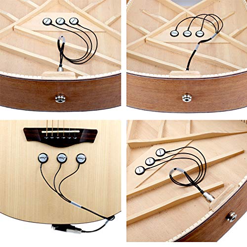 Donner Acoustic Guitar Pickup, DSS3 Guitar Pickups Sound Seeker Pure