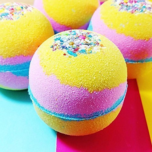 Colorful Rainbow Unicorn party bath bomb handmade