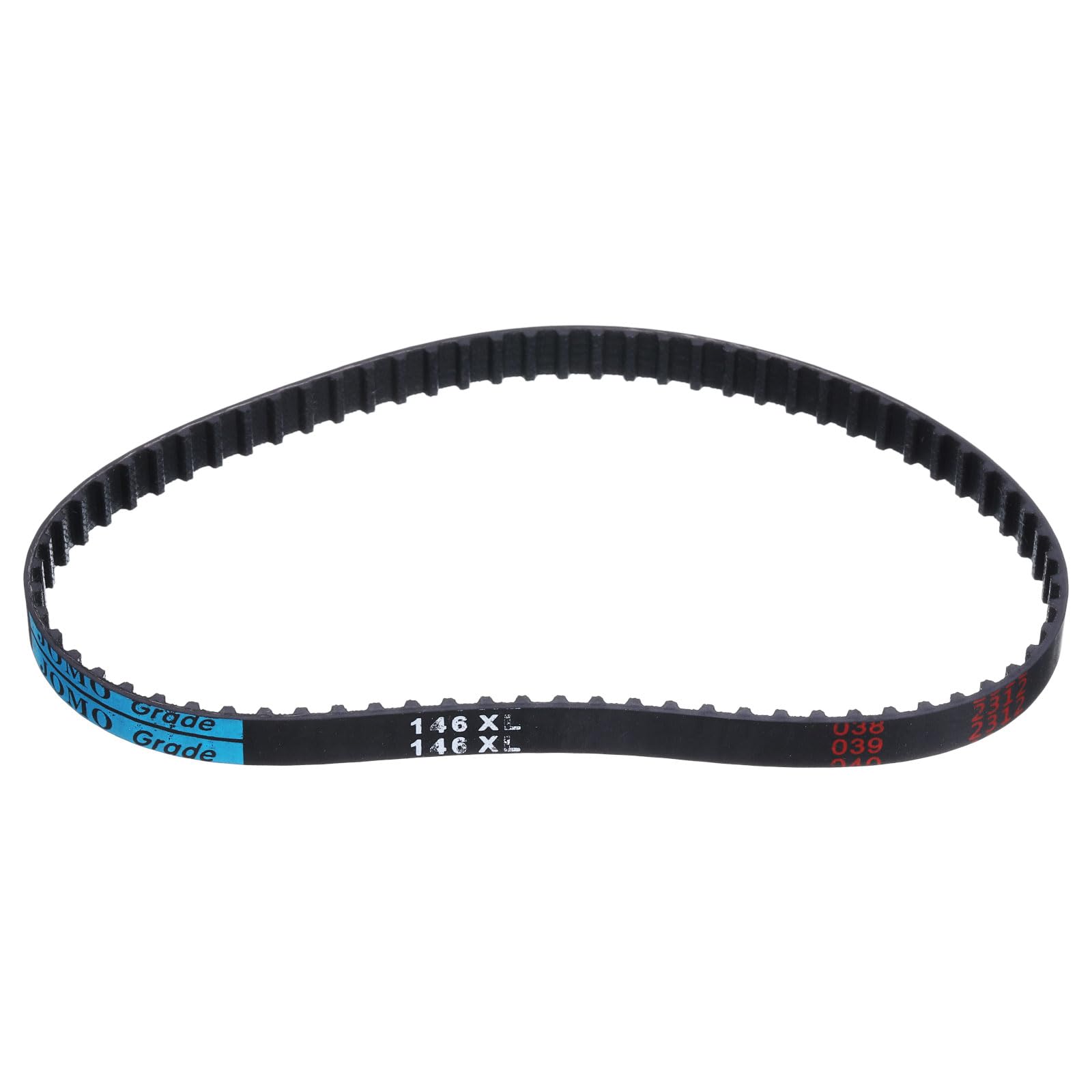 Photo 1 of uxcell 146XL 037 Timing Belt 73 Teeth Rubber Geared Cogged Belt, 0.37" Width, 0.20" Pitch Synchronous Timing Belt